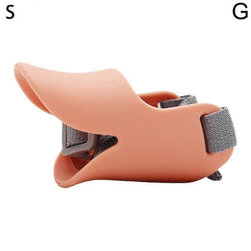 (pink S) Anti-Bark Duck Muzzle For Small Dogs Adjustable Pet Safety Mouth Muzzles 1