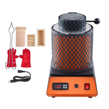 Elektro-Schmelzofen 1500 W-Duoku-Goldschmelz-Kit mit max. Temperatur von 1150 -inkl. 5 kg Keramikschmelztiegel