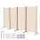 Scheidingswand - DUOKU - Opvouwbaar Scherm - 4 Panelen - Beige - Binnen 1