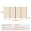 Scheidingswand - DUOKU - Opvouwbaar Scherm - 4 Panelen - Beige - Binnen 2