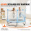 Trampolim - DUOKU - 60 polegadas - Mini Interno e Externo - Rede de Segurança - Cesta de Basquete 3
