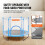Trampolim - DUOKU - 60 polegadas - Mini Interno e Externo - Rede de Segurança - Cesta de Basquete 4