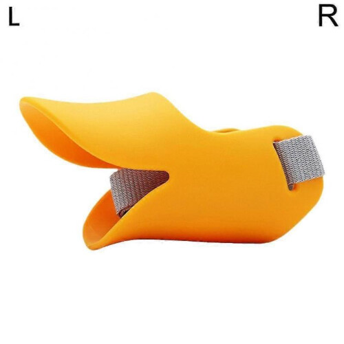 (Orange L) Anti-Bark Duck Muzzle For Small Dogs Adjustable Pet Safety Mouth Muzzles 1