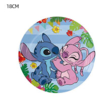 (plates-10pcs) Birthday Party Supplies Disposable Paper Plate Banner Balloon Background For Kids Birthday Party Decor Baby Shower