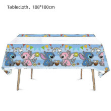 (tablecloth-1pcs) Birthday Party Supplies Disposable Paper Plate Banner Balloon Background For Kids Birthday Party Decor Baby Shower