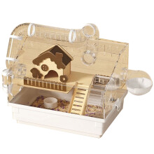 Transparent Acrylic Hamster Cage Multifuncational-White 2