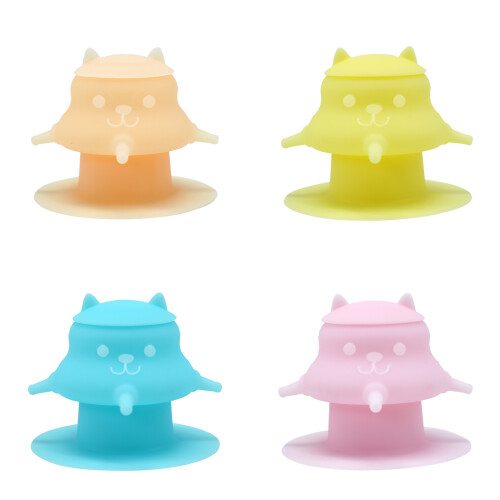 Pet Feeding Bottle With Suction Cup Base Multiple-Yellow 1