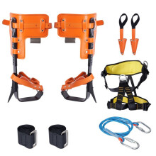 Conjunto de Pontas de Escalada-Duoku-1 Par de Esporões em Aço Ligas-com Corda de Segurança e Arnês-Capacidade de Carga 350 lb
