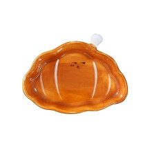 Ceramic Dessert Plate Creative Croissants Shape- Croissant