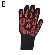 (E) Log Burner Fire Heat Proof Resistant Glove Wood Coal Stove Fireplace Pit Ne
