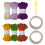 6Rolls Hollow Braided Cord 7mm 5Meters Polyester-Combination 8 1