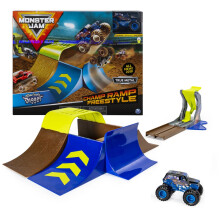 Monster Jam Champ Ramp Freestyle Spielset mit exklusivem Son-uva Digger Monster Truck, 1:64 Maßstab