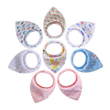 8pcs Pure Cotton Bibs Bandana Bibs Hooded Towel For Newborns Unisex Design Bandana Bibs For Newborns Unisex Baby Bibs