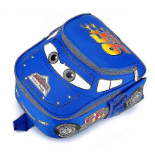 (Blue)Lightning Mcqueen The Cars Print Kids Boys Cartoon Backpacks School Bag 25-26