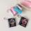Miniature IDs Card Display Book PVC Materials-Pink black 7