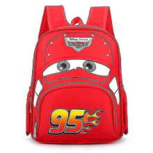 (Red)Lightning Mcqueen The Cars Print Kids Boys Cartoon Backpacks School Bag 25-26