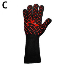 (C) Log Burner Fire Heat Proof Resistant Glove Wood Coal Stove Fireplace Pit Ne