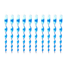 10Pcs Wind Chime Bird Scareres Reflective Deterrents Stick-Blue