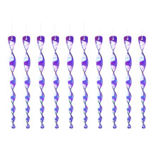 10PCS Reflective Wind Spirals Bird Deterrents Tool For-Purple