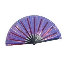 Light weight PVC Folding Handheld Fan Easily Open Close-D