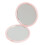 Compact Folding Cosmetic Mirror With Double Side Glass-Pink 1
