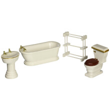 Melissa & Doug Puppenhaus Möbel- Badezimmer Set