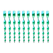 10pcs Sun Resistant Reflective Bird Scarer Spirals For-Green