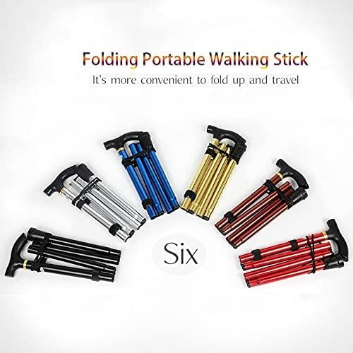 Adjustable Folding Walking Cane for Elderly with Lightweight Telescopic Walking Stick Design 2