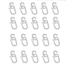 (white) Plastic Durable Curtains Fixing Special Curtains Accessories Wall Ring Curtain Hooks Sliding HookZZ46