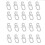 (white) Plastic Durable Curtains Fixing Special Curtains Accessories Wall Ring Curtain Hooks Sliding HookZZ46 1