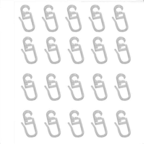 (white) Plastic Durable Curtains Fixing Special Curtains Accessories Wall Ring Curtain Hooks Sliding HookZZ46