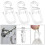 (white) Plastic Durable Curtains Fixing Special Curtains Accessories Wall Ring Curtain Hooks Sliding HookZZ46 4