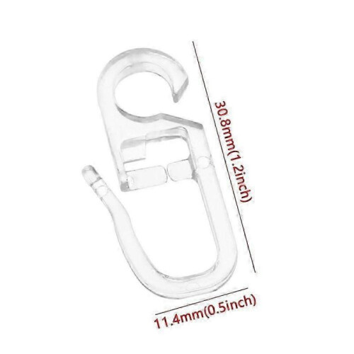 (white) Plastic Durable Curtains Fixing Special Curtains Accessories Wall Ring Curtain Hooks Sliding HookZZ46 2