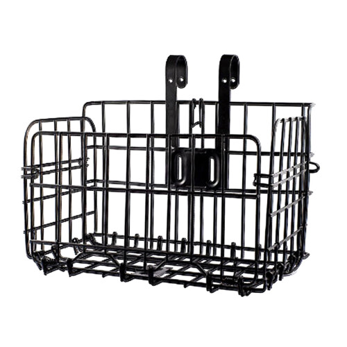Foldable storage basket for mountain bikes, front and rear, side pannier, removable, simple bicycle basket, durable Ref: 9695