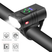 GlowGuard: Lätta, superstarka cykellampor, USB-laddningsbara fram- och baklampor i aluminiumlegering för säkra nattäventyr