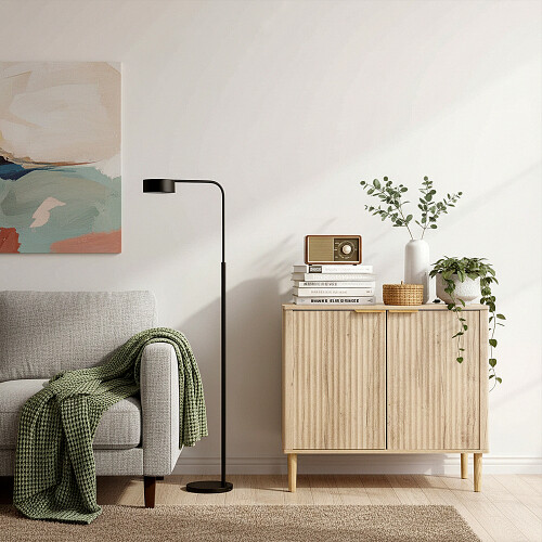 Living And Home Modern Sideboard with Double Doors & Adjustable Interior 1
