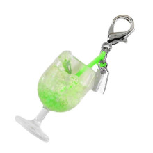 (Green) Elegant Charm Small Tumbler Keychain Pendant with Fruit Bag Charm Fashion Statement Pieces for Fashionable Women Yellowzz44