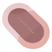 (40x60cm,Pink)Non-slip Carpet Super Absorbent Bath Rug Quick-drying Washable Floor Mat for Home Bathroom Decoratio 25-26