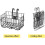 Foldable storage basket for mountain bikes, front and rear, side pannier, removable, simple bicycle basket, durable Ref: 9695 5