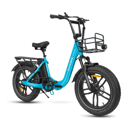 SameBike SAMEBIKE C05Pro Step-Through EBike 13Ah,light blue