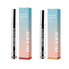 (Light Brown*Wine Red) Lip Liner Pen Stay N Tattoo Matte Peeling Contour Line Dark Brown Waterproof Long Lasting Plump Soft Lip Gloss