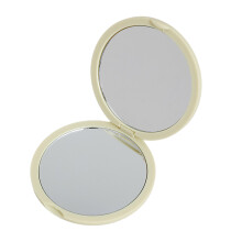Travel Portable Makeup Mirror Double Side Glass-Yellow