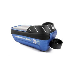 (Blue) Mobile Phone Bag Top Tube Bike Pouch Case Outdoor Cycling Riding Accessories