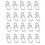 (transparent)Plastic Durable Curtains Fixing Special Curtains Accessories Wall Ring Curtain Hooks Sliding HookZZ46 1