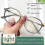 (Grey) Blue Light Blocking Glasses Anti Eye Strain Frame Glasses 2