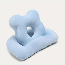 (light blue) Bear Head Nap Pillow Upgraded Office Nap Pillow Cartoon Hollow Nap Nap Pillow