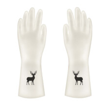 Gants de vaisselle sans latex pour la maison, gants de cuisine réutilisables en caoutchouc épais durable avec surface antidérapante, résistants