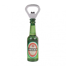 (Baker green) Retro Magnetic Beer Bottle Opener Simulation Beer Bottle Drink Bottle Opener Refrigerator Sticker