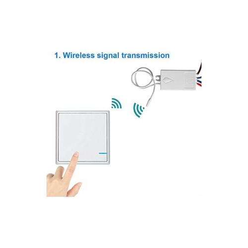 Seamless Lighting Control, Portable Wireless Light Switch Kit, Program Your Lights Anywhere, No Wiring Required, Waterproof & Safe for All Environment 2