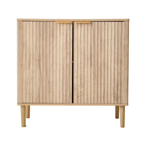 Living And Home Modern Sideboard with Double Doors & Adjustable Interior 2